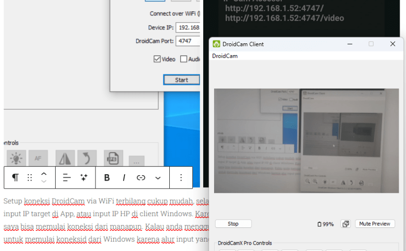 Pakai Kamera HP untuk&nbsp;Webcam