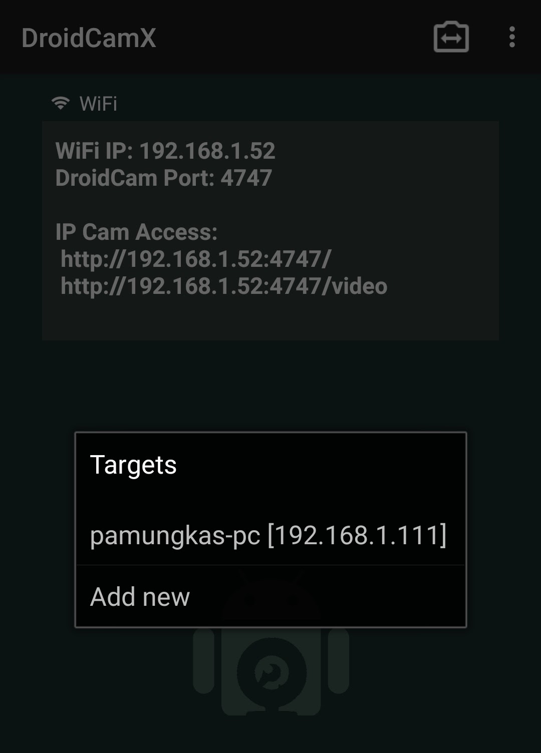 DroidCamX di Android